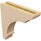 Ekena Millwork 3"W x 12"D x 12"H Thin Hughes Rough Cedar Woodgrain TimberThane Corbel, Primed Tan CORUR03X12X12HUGRCPR - alternate 3